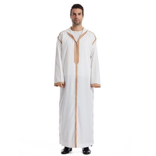 Order your Elegant Thobe for Men with Hoodie in White today and experience the perfect blend of comfort, style, and Islamic faith. This modest thobe is perfect for everyday wear.