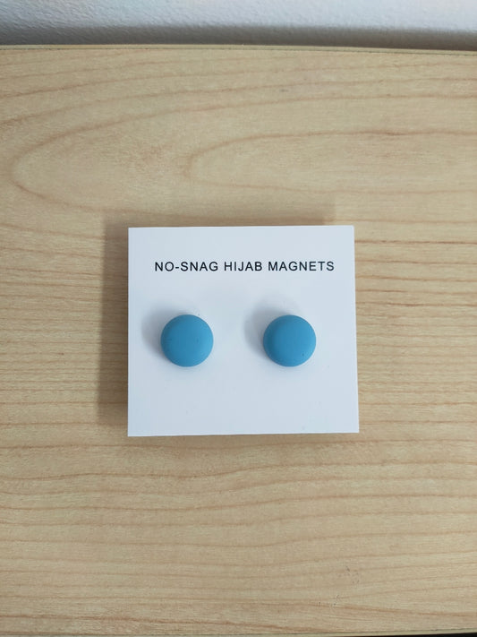 Shop our Hijab Magnets in Sky Blue Twin-Pack for a vibrant and secure way to keep your hijab in place. Explore magnetic hijab closures at Hikmah Boutique for the best selection.