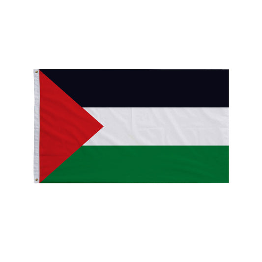 Show your support with our Large Palestine Flag from Hikmah Boutique. Measuring 150cm by 90cm, this premium-quality flag is a symbol of solidarity and pride. Elevate your space with this authentic representation of Palestinian heritage. Order now for a meaningful addition to your collection.