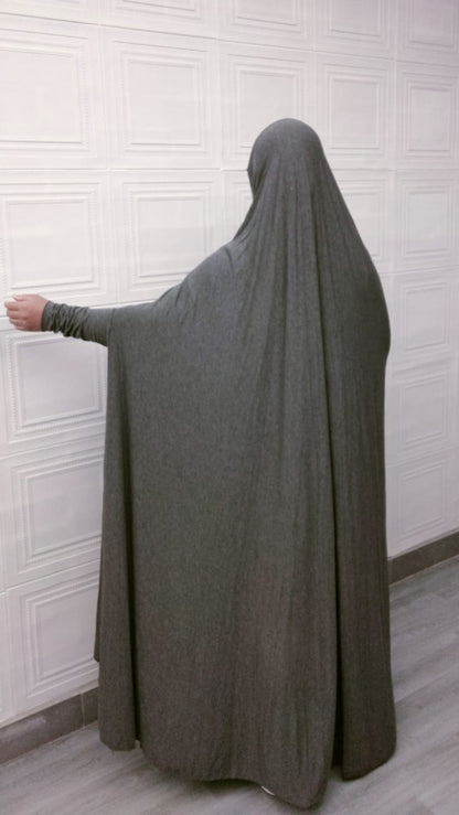 Shop our premium quality bamboo long jilbab in a beautiful grey color at Hikmah Boutique. Made from sustainable bamboo fabric, it's soft, comfortable, and perfect for any occasion. Order online or visit our modest store in Sydney, Australia. 