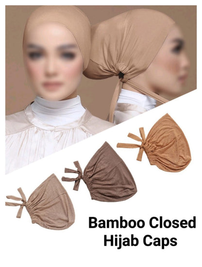 Buy Purple Bamboo Closed Hijab Cap at Hikmah Boutique. Soft, eco-friendly bamboo fabric, with an adjustable tie-back design. Available online and in-store in Sydney, Australia.