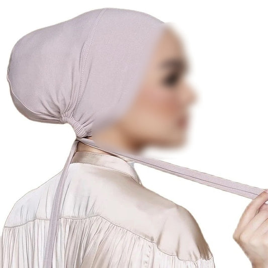 Discover Berry Bamboo Closed Hijab Cap at Hikmah Boutique. Soft, eco-friendly bamboo fabric, with an adjustable tie-back design. Available online and in-store in Sydney, Australia.