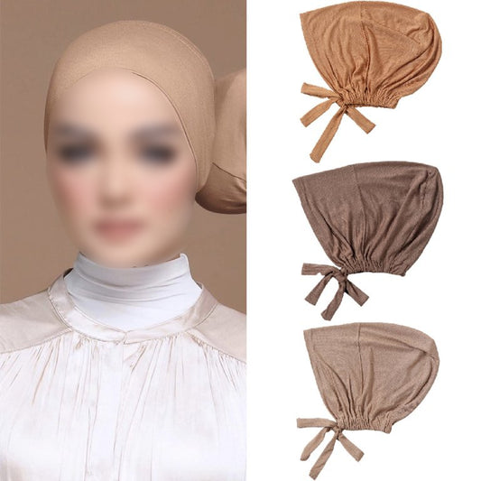 Discover Dusty Royal Blue Bamboo Closed Hijab Cap at Hikmah Boutique. Eco-friendly, soft, and moisture-wicking bamboo. Shop underscarf now for comfort and style.