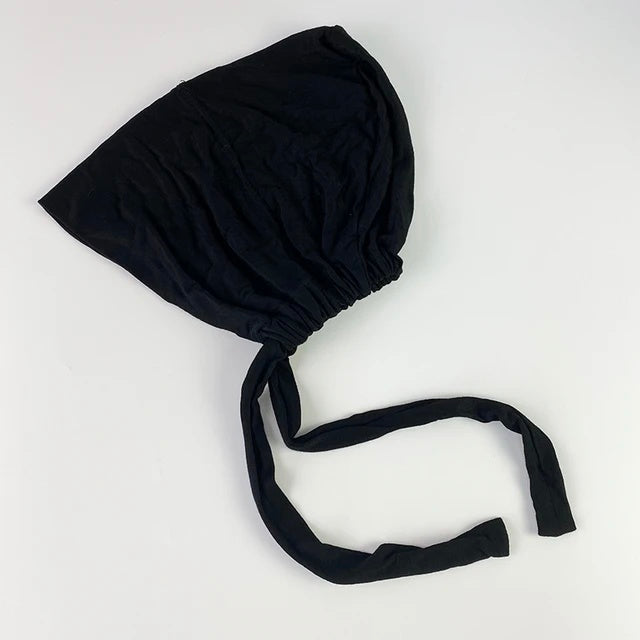 Shop Black Bamboo Closed Hijab Caps at Hikmah Boutique. Soft, moisture-wicking, and anti-odor, with an adjustable tie-back. Pair with Jersey or Modal Hijabs. Buy online or in-store.