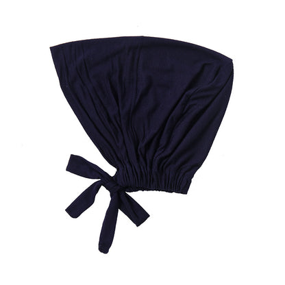 Buy Dark Navy Bamboo Closed Hijab Cap at Hikmah Boutique. Soft bamboo fabric with tie-back adjustment. Perfect for Chiffon and Bamboo Hijabs. Shop now in-store or online Australia.