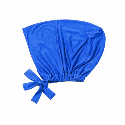 Shop Royal Blue Bamboo Closed Hijab Cap at Hikmah Boutique. Soft bamboo fabric, adjustable fit. Perfect for pairing with Chiffon or Modal Hijabs. Buy online or in-store.