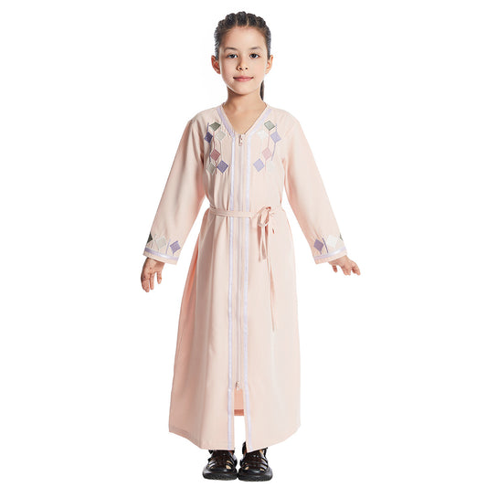 Discover the perfect pink abaya for your little girl! Our embroidered kids' Islamic dress is both stylish and modest. Shop now for the best girls' abaya in Australia.