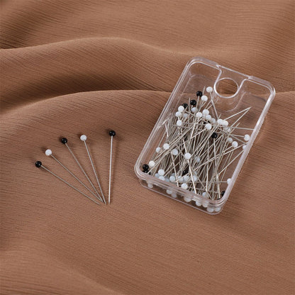 Shop Glass Head Hijab Pins at Hikmah Boutique. Needle-style pins with glass heads, available in black & white and color packs. Affordable, durable, and available online in Australia & in-store in Sydney.