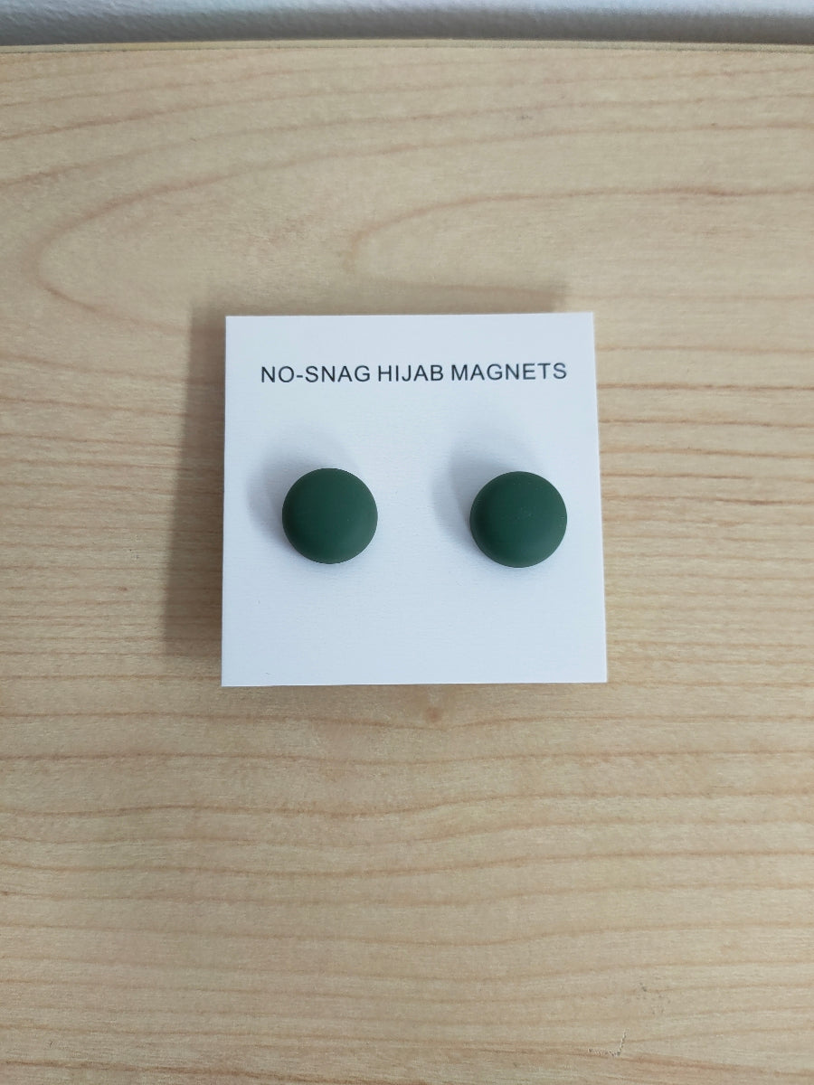 Shop our Hijab Magnets in Dark Green Twin-Pack for a secure and stylish solution to keeping your hijab in place. Explore magnetic hijab accessories at Hikmah Boutique for the best selection.