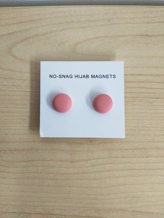 Discover our Hijab Magnets in Peach Pink Twin-Pack for a charming and practical way to secure your hijab. Shop now at Hikmah Boutique for magnetic scarf pins.