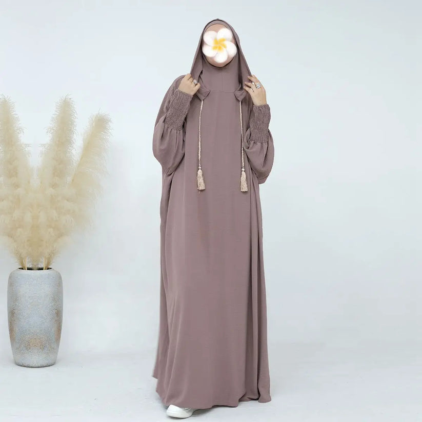 Dusty Mocha Hooded Jilbab Abaya Subtle Modest Hikmah Boutique