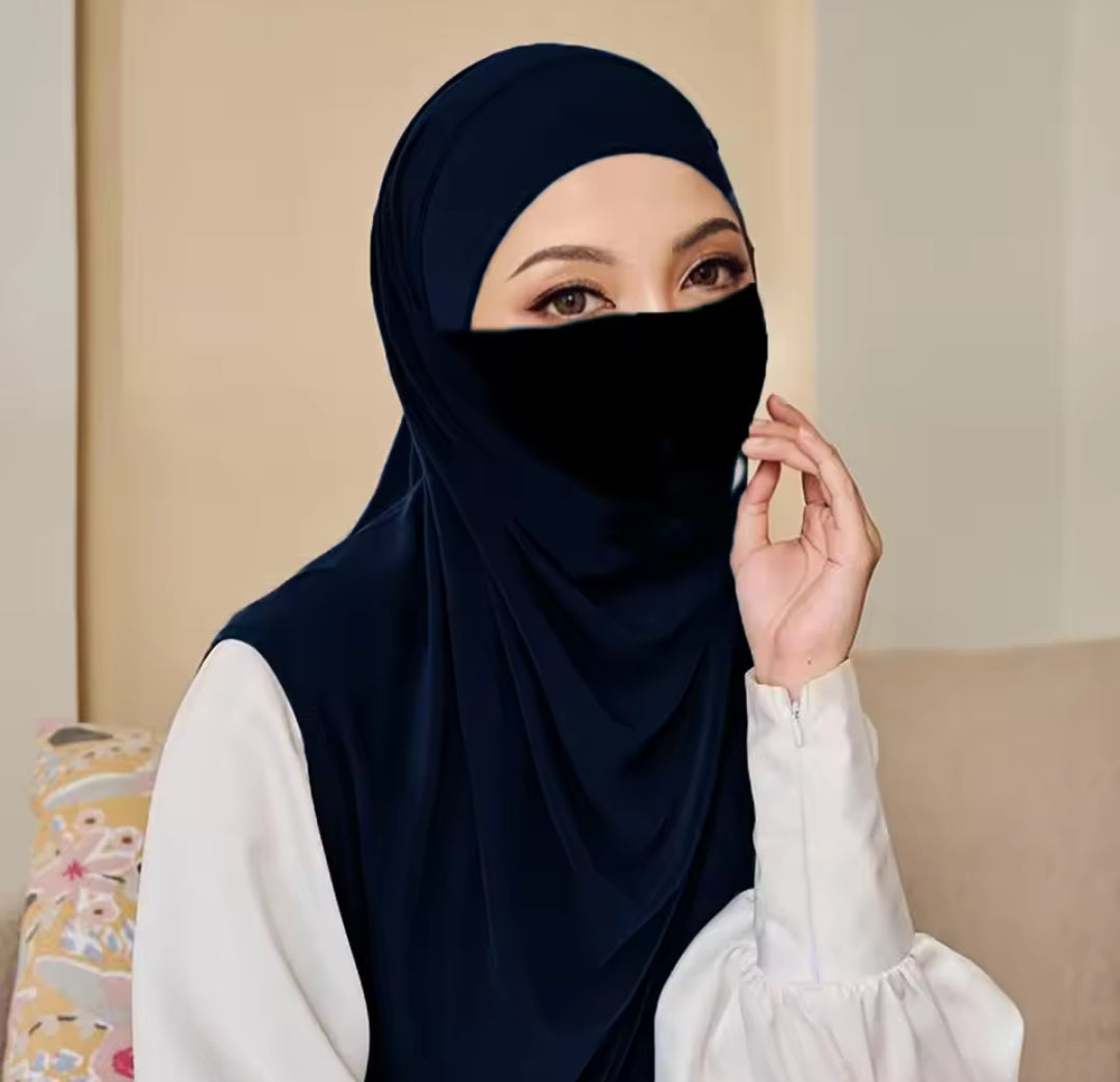 Shop the Jersey Instant Hijab at Hikmah Boutique Australia. Soft jersey fabric, versatile as hijab, khimar, or niqab. Perfect for reverts, new hijabis, and girls. Available in all colors!