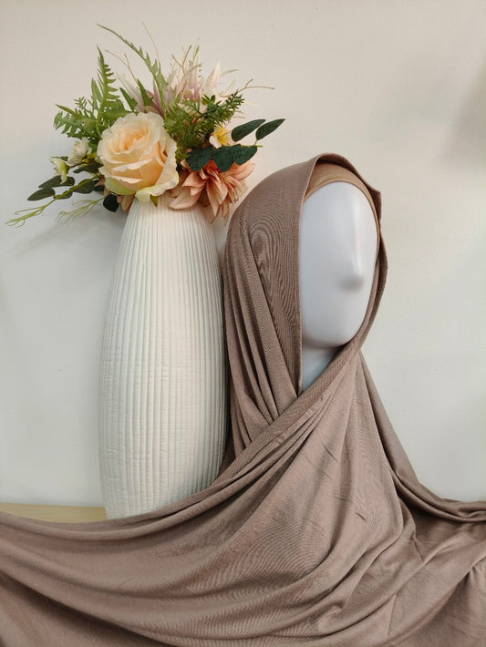 Shop the Dusty Sandstone Jersey Hijab at Hikmah Boutique. Premium quality Jersey Hijab, super soft, and non-slippery Jersey Hijab. Available at discounted prices with fast shipping Australia-wide.