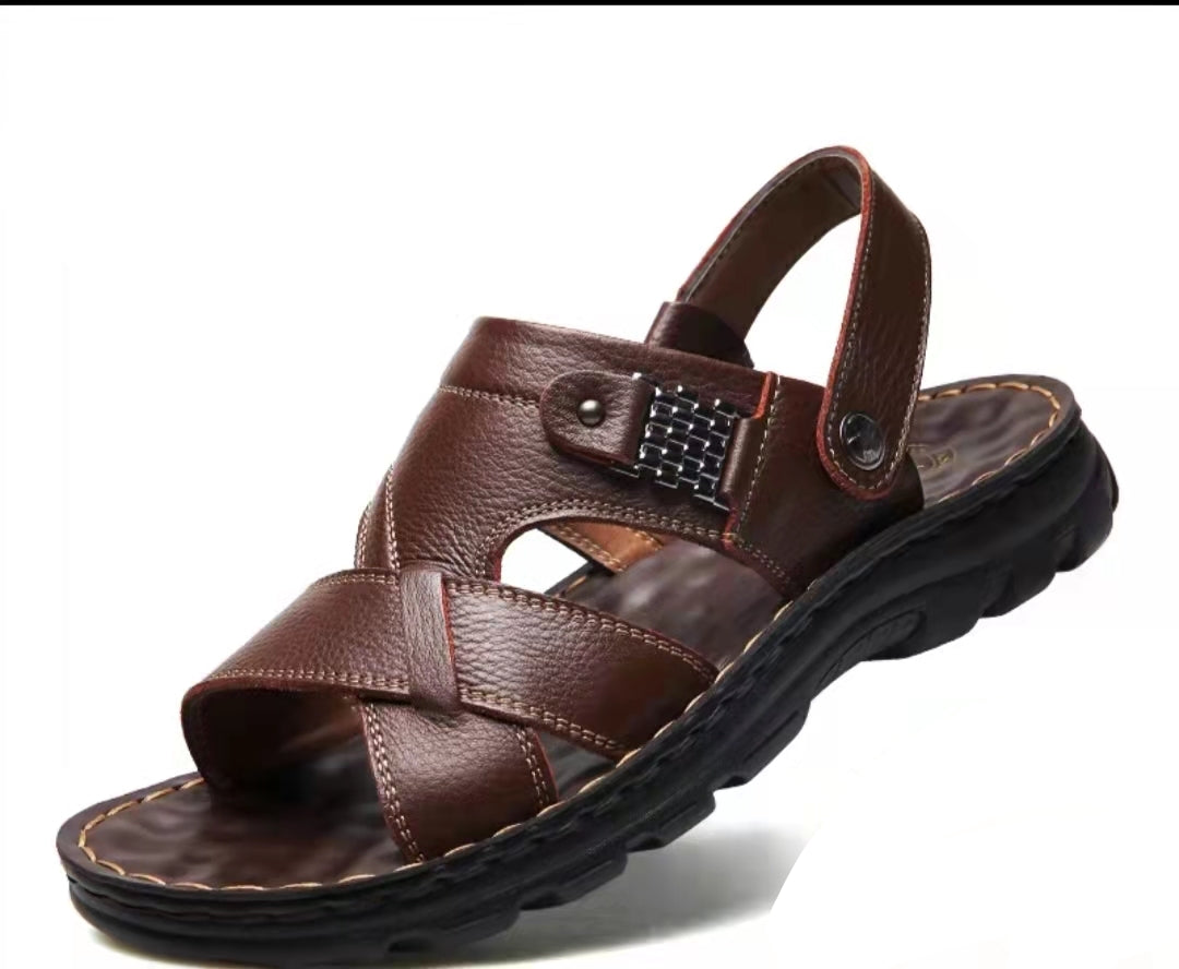 Elevate your summer style with our exclusive collection of Dark Brown Men's Sandals, available only at Hikmah Boutique. Explore high-quality, comfortable, and fashionable footwear designed for daily wear and outdoor adventures.