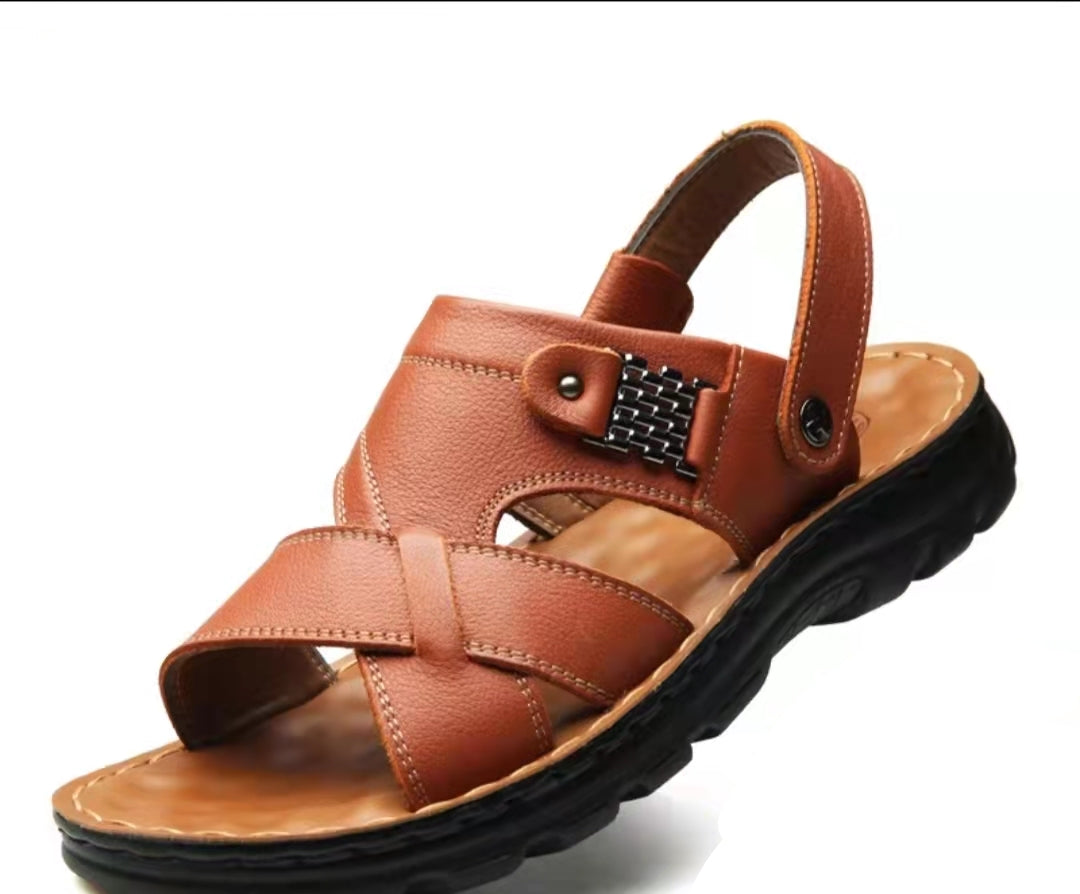 Elevate your summer style with our exclusive Men's Light Brown Sandals at Hikmah Boutique. Perfect for daily comfort and casual outings, these summer sandals combine fashion and function.