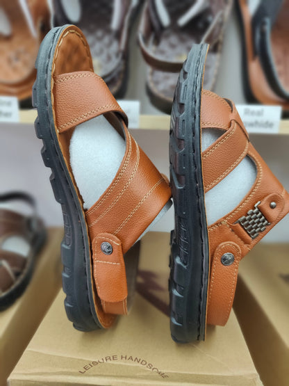 Elevate your summer style with our exclusive Men's Light Brown Sandals at Hikmah Boutique. Perfect for daily comfort and casual outings, these summer sandals combine fashion and function.