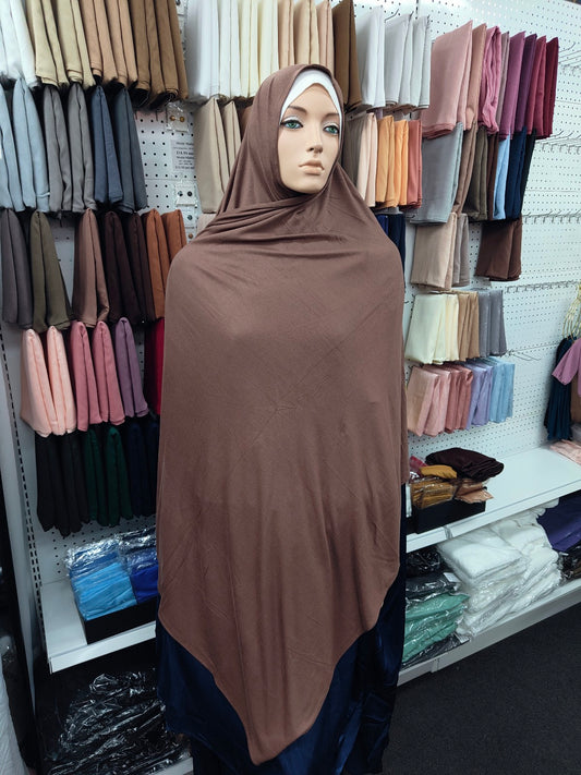 Shop the Mocha Jersey Hijab at Hikmah Boutique. Premium quality Jersey Hijab, super soft, and non-slippery Jersey Hijab. Available at discounted prices with fast shipping Australia-wide.