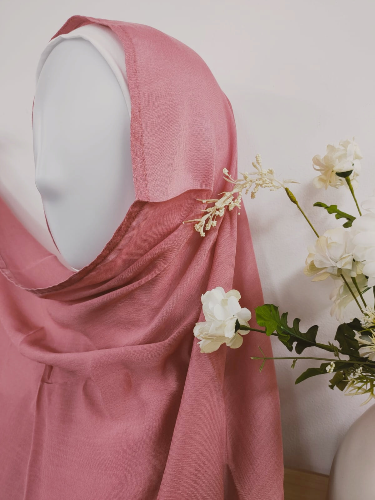 Shop now for our Modal Hijab in Dusty Pink, a captivating addition to your hijab collection, exclusively available at Hikmah Boutique! Meticulously crafted from premium modal fabric, known for its softness and breathability, this hijab ensures comfort and style that lasts all day. Based in Australia, Deliver Worldwide.