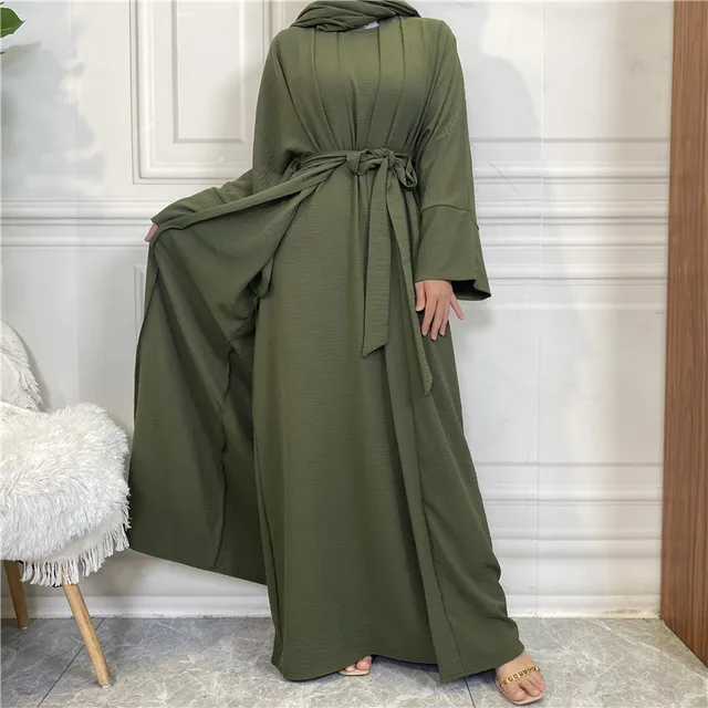 Step into sophistication with our Olive Green Plain Abaya 3 Piece Set, a stunning addition exclusively available at Hikmah Boutique. Each meticulously crafted piece in this ensemble embodies timeless elegance, catering to the discerning tastes of modest clothing enthusiasts.