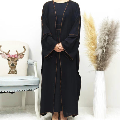 Modest Summer Abaya 2-Piece Set in Black is a wardrobe essential for every modest Islamic Clothing Hijabi. Exclusively available at Hikmah Boutique Australia Online.