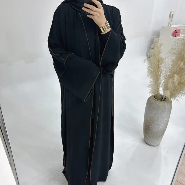 Modest Summer Abaya 2-Piece Set in Black is a wardrobe essential for every modest Islamic Clothing Hijabi. Exclusively available at Hikmah Boutique Australia Online.