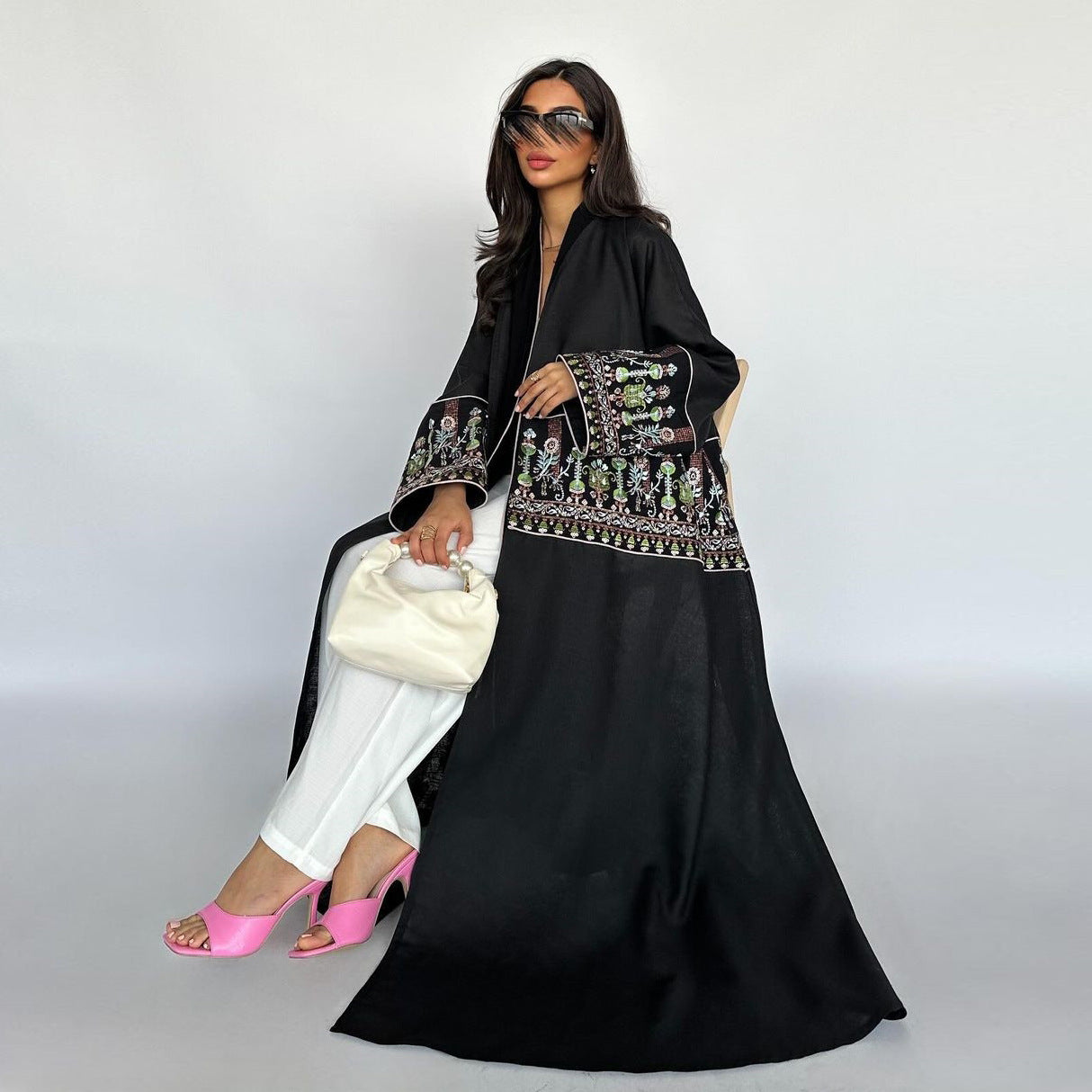 Summer Embroidered Open Abaya, made from breathable, lightweight fabric, this modest abaya with elegant embroidery is ideal for hot weather. Shop at Hikmah Boutique, Australia’s top destination for quality modest clothing.