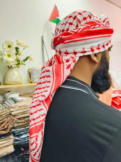 Keffiyeh Scarf in Red