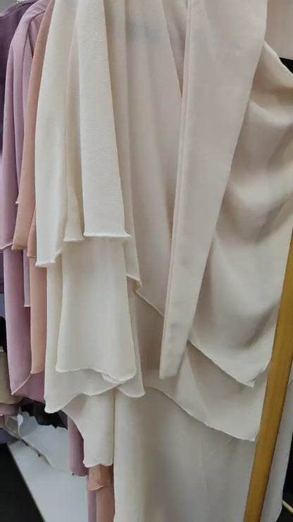 Discover our exquisite collection of double layer khimars by Hikmah Boutique. Perfect for daily wear, these khimars offer two layers at the front and back, ensuring comfort, breathability, and style. Available in 9 beautiful colors at a reasonable price.
