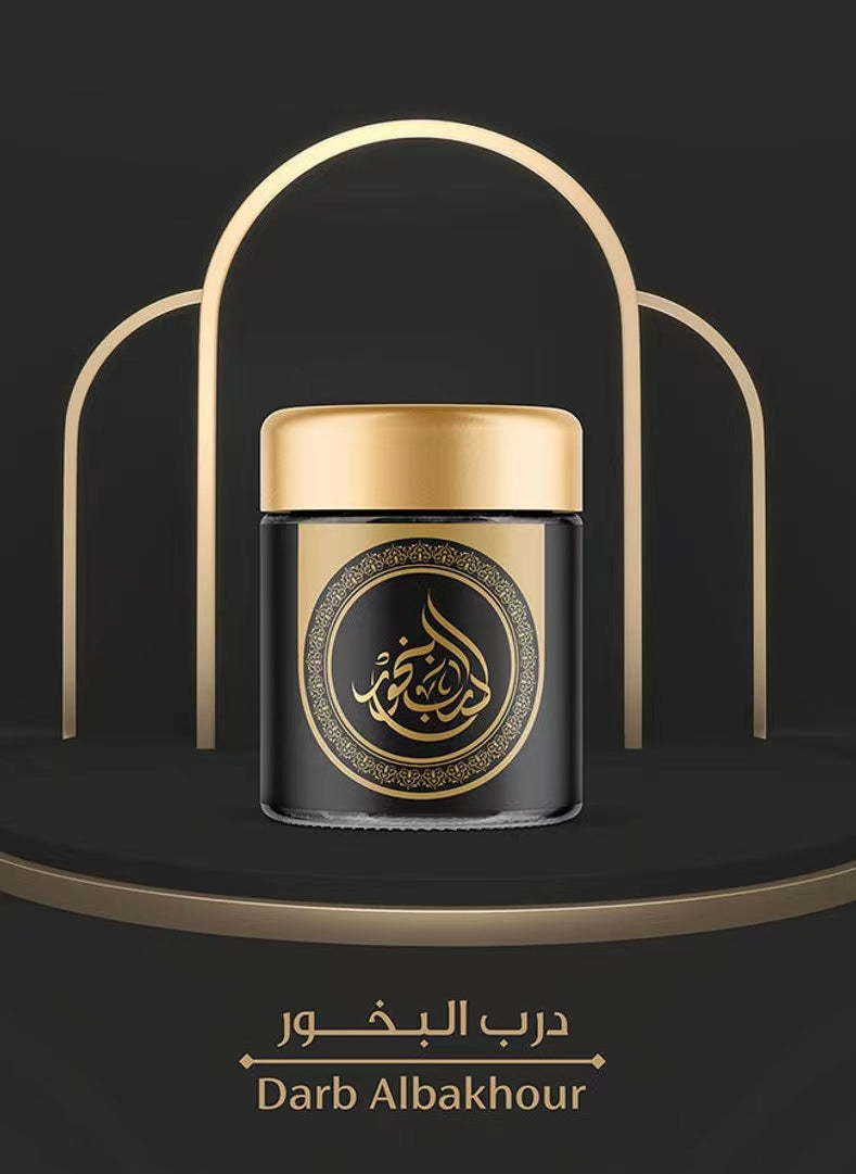 Indulge in the finest oriental scents with Bakhoor Incense Darb, available exclusively at Hikmah Boutique. Immerse your senses in the enchanting blend of fruity musk, spicy sandalwood, and sweet amber. Elevate your ambiance with this premium Bakhoor, Bakhour, Oud, and incense collection, all at reasonable prices.