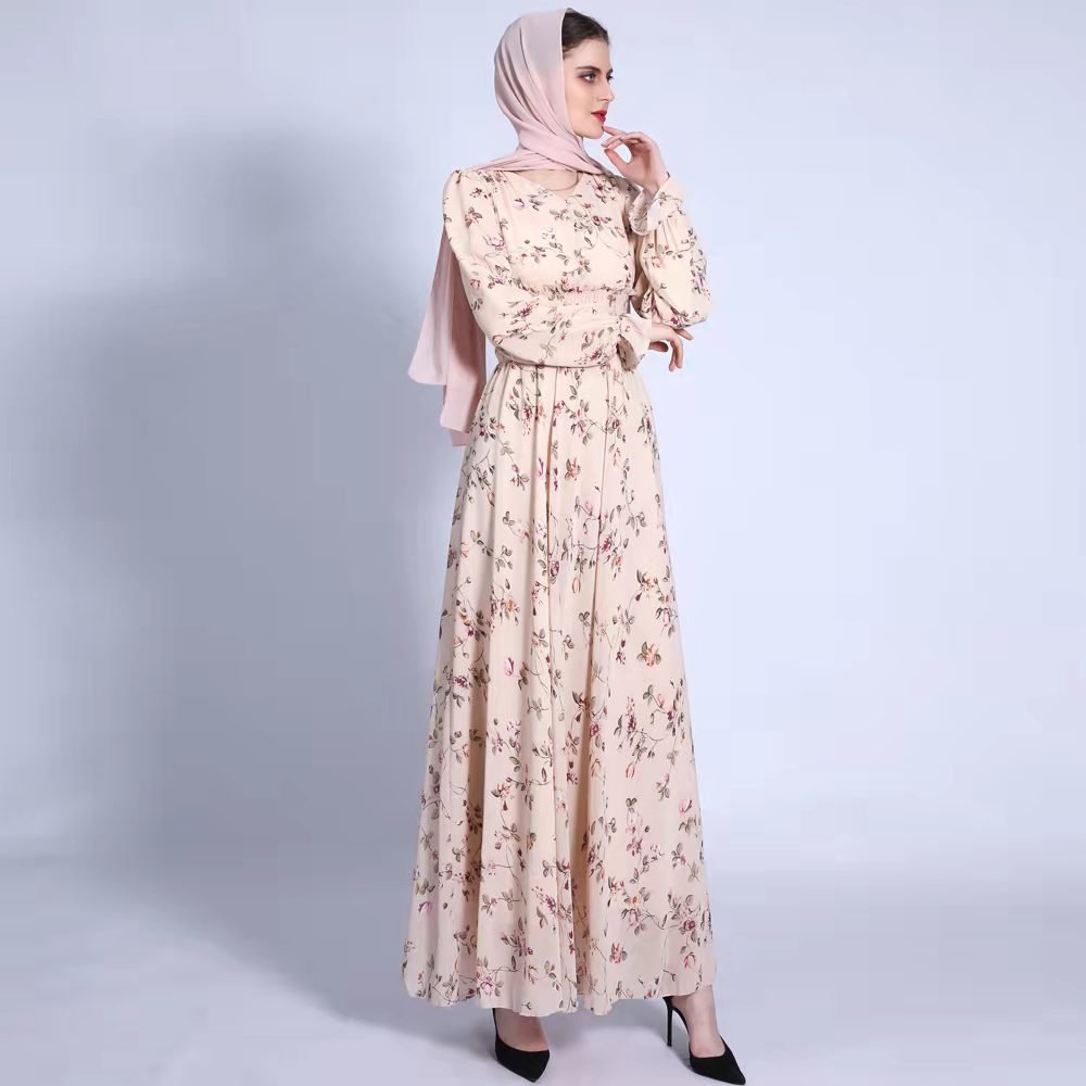 Chiffon Abaya Dress with full Inner - Hikmah Boutique