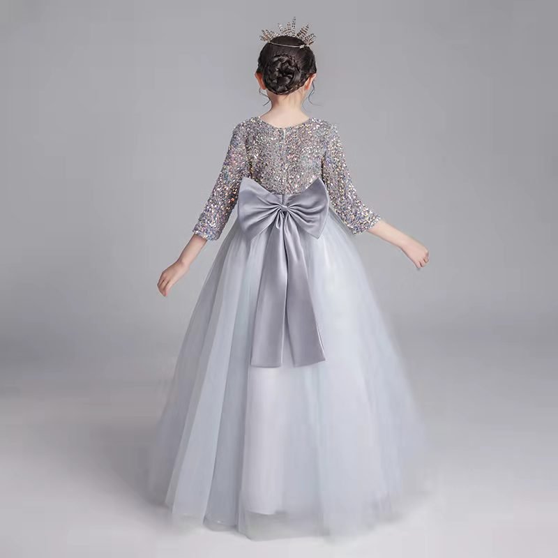 Girls Party Dress Embellished Organza Tulle Dress Hikmah Boutique