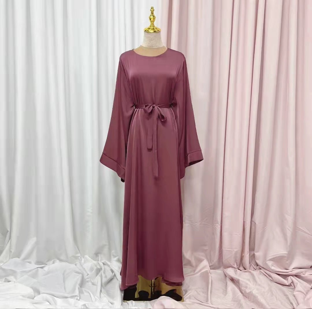 Luxurious Satin Abaya Dress